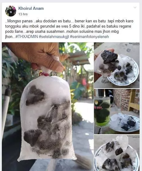 benda dibekukan absurd Berbagai sumber