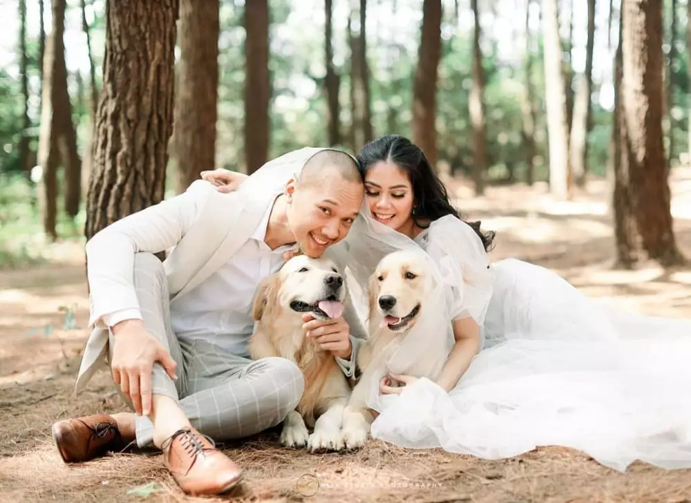 pemotretan prewedding dengan hewan © Instagram