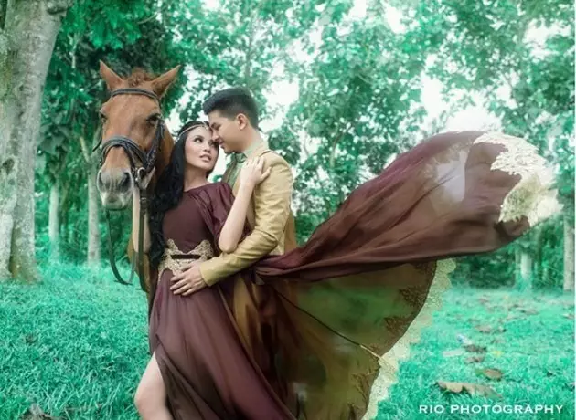 pemotretan prewedding dengan hewan © Instagram