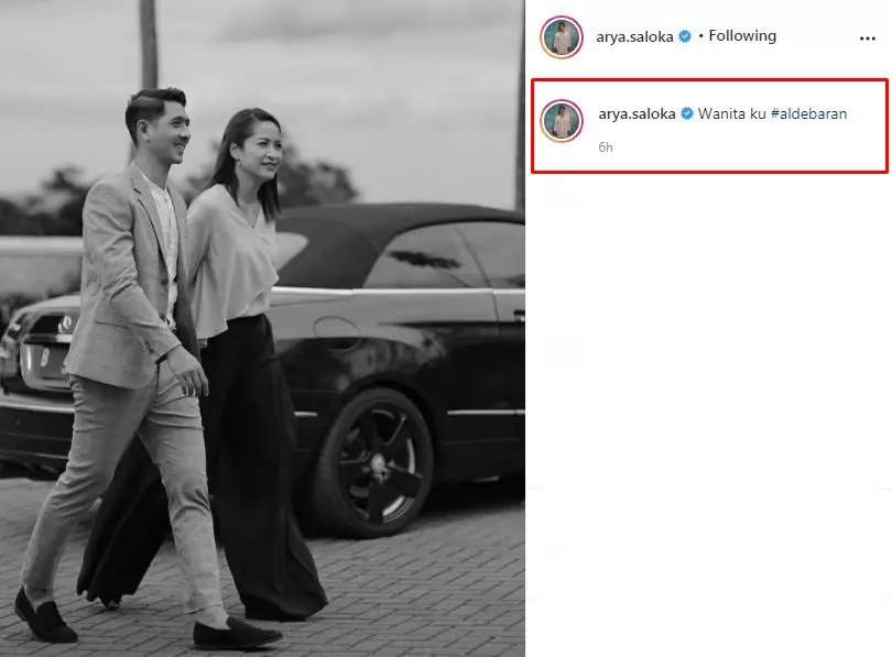 Caption romantis Aldebaran Ikatan Cinta © Instagram