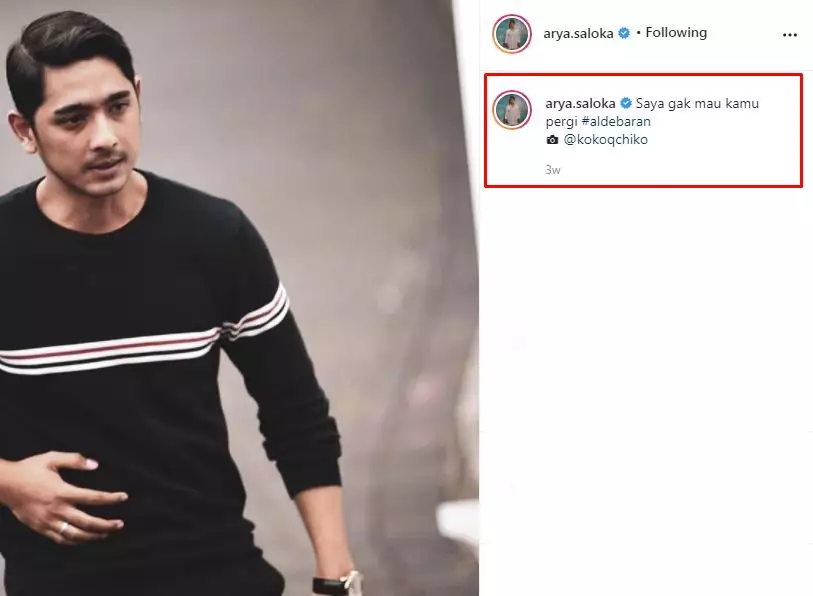 Caption romantis Aldebaran Ikatan Cinta © Instagram