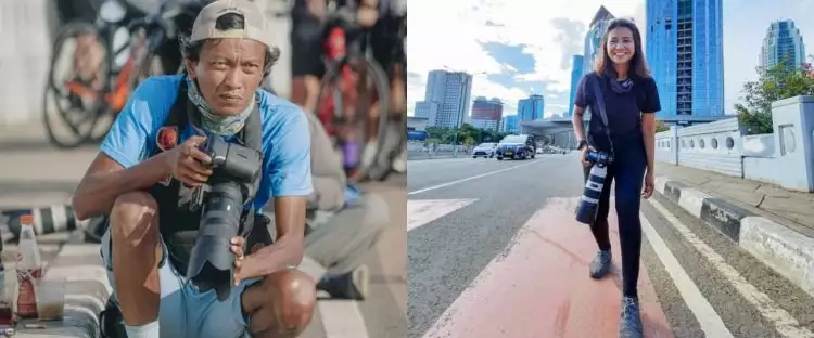 Cerita fotografer raup untung dari pesepeda di Jembatan Kuningan