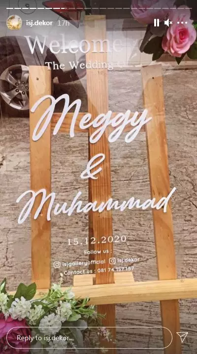 Momen akad nikah Meggy dan Muhammad © Instagram Momen akad nikah Meggy dan Muhammad © Instagram