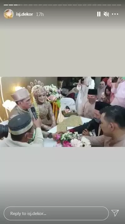 Momen akad nikah Meggy dan Muhammad © Instagram Momen akad nikah Meggy dan Muhammad © Instagram