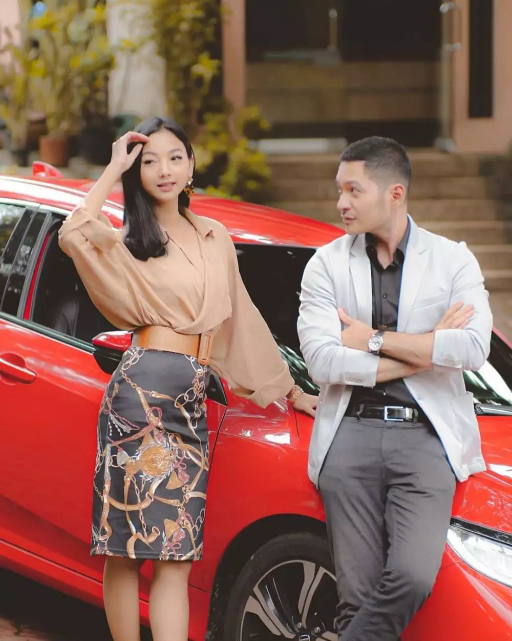 Momen Glenca Chysara dan Evan Sanders di luar syuting © Instagram Momen Glenca Chysara dan Evan Sanders di luar syuting © Instagram