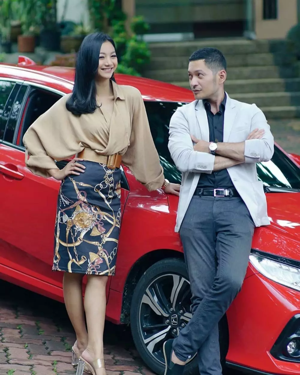 Momen Glenca Chysara dan Evan Sanders di luar syuting © Instagram Momen Glenca Chysara dan Evan Sanders di luar syuting © Instagram