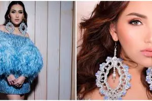 10 Gaya Ayu Ting Ting pakai dress biru, disebut mirip Elsa Frozen