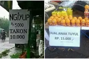 Kocak, ini 13 'bisnis' unik ala warga Indonesia yang bikin tersenyum