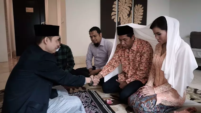 akad nikah kiwil dan eva © YouTube akad nikah kiwil dan eva © YouTube