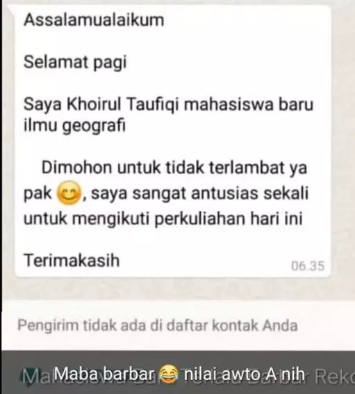 Chat lucu murid 62 berbagai sumber