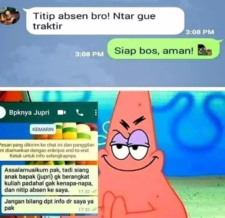 Chat lucu murid 62 berbagai sumber