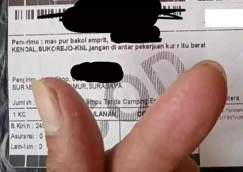 Alamat pengiriman paket berbagai sumber