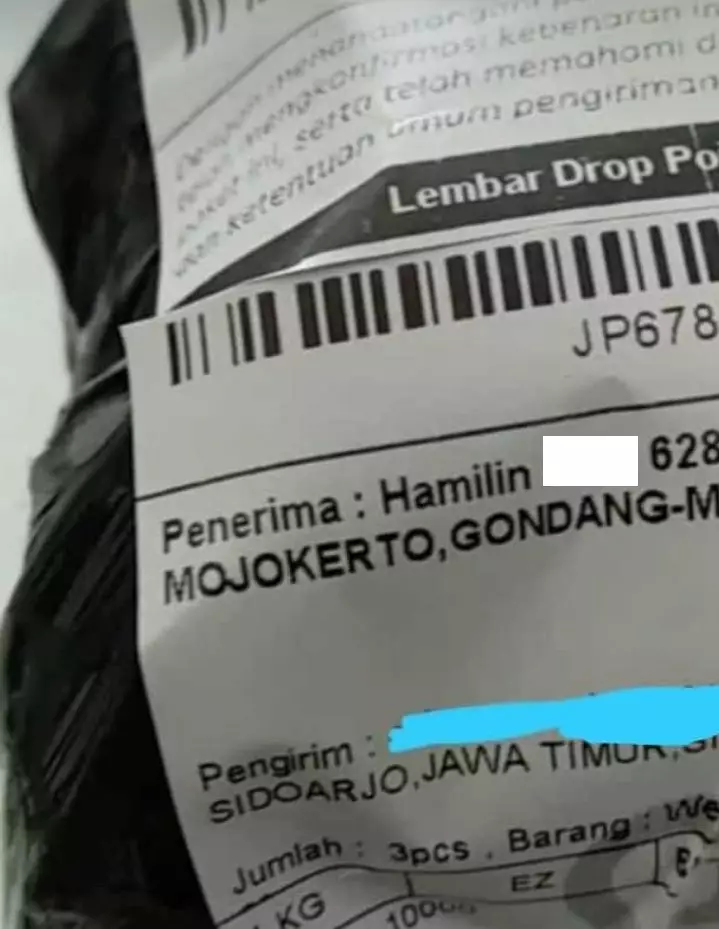 Alamat pengiriman paket berbagai sumber