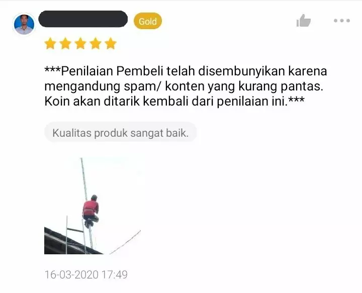 Foto review nggak nyambung © Twitter