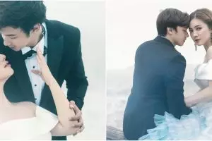 8 Gaya pemotretan Felicya Angelista dan Caesar Hito dikelilingi kabut