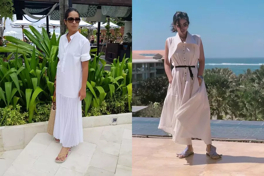 Beda gaya Sari Nila & Natasha Dewanti © Instagram Beda gaya Sari Nila & Natasha Dewanti © Instagram