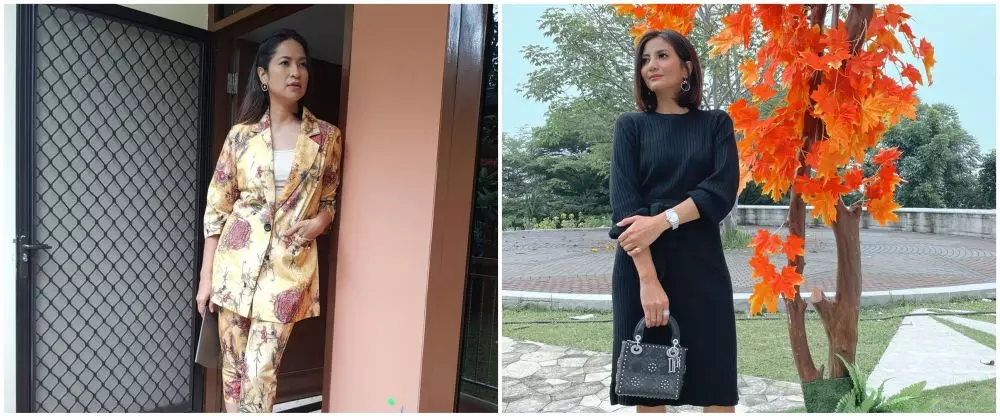 Beda gaya Sari Nila & Natasha Dewanti © Instagram Beda gaya Sari Nila & Natasha Dewanti © Instagram