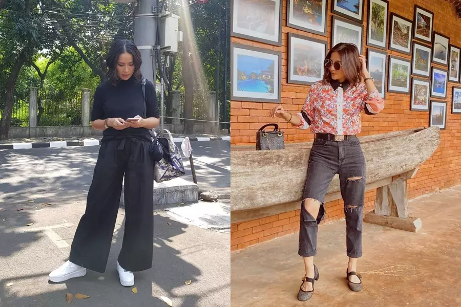 Beda gaya Sari Nila & Natasha Dewanti © Instagram Beda gaya Sari Nila & Natasha Dewanti © Instagram