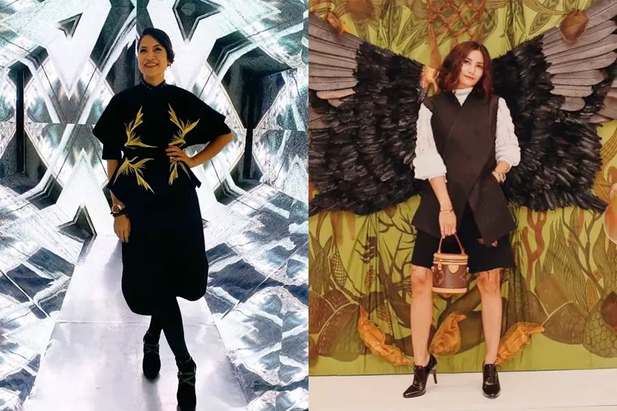 Beda gaya Sari Nila & Natasha Dewanti © Instagram Beda gaya Sari Nila & Natasha Dewanti © Instagram