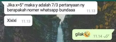 Chat lucu pakai rumus berbagai sumber Chat lucu pakai rumus berbagai sumber
