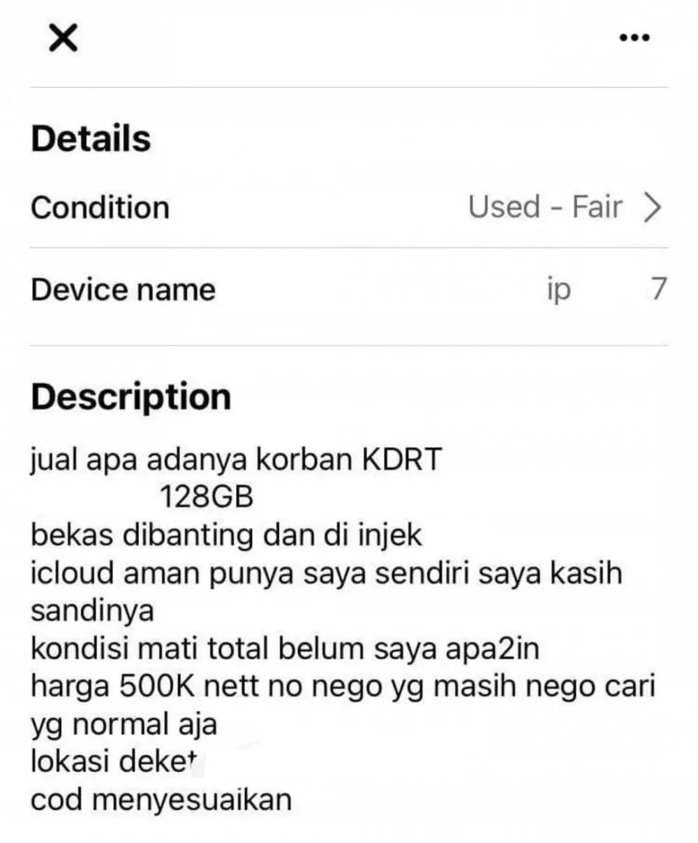 Deskripsi barang di online shop berbagai sumber Deskripsi barang di online shop berbagai sumber