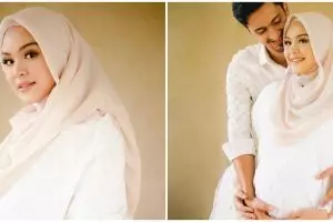 Hamil anak pertama, ini 6 gaya pemotretan maternity Vebby Palwinta