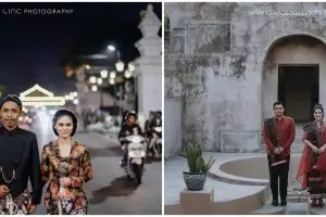 Beda gaya 8 seleb prewedding di Jogja, Billy Davidson tampil elegan