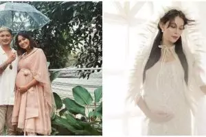 6 Potret maternity Bunga Jelitha di bathup, auranya terpancar banget
