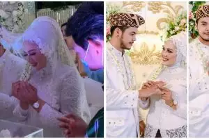 10 Momen pernikahan Elly Sugigi dan Aher, penuh kebahagiaan