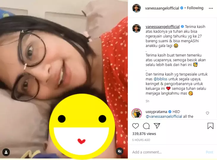 Momen ulang tahun Vanessa Angel Instagram Momen ulang tahun Vanessa Angel Instagram