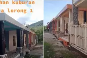 Viral video pemakaman bak perumahan di Toraja, unik