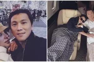 10 Momen Reino Barack dan Syahrini 'mudik' ke Jepang, naik jet pribadi