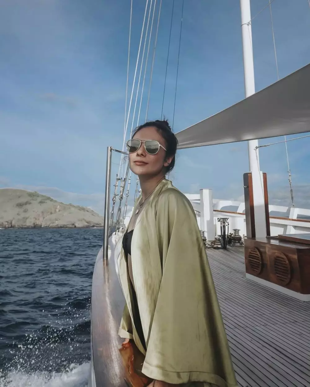 momen liburan wulan guritno dan shalom © Instagram