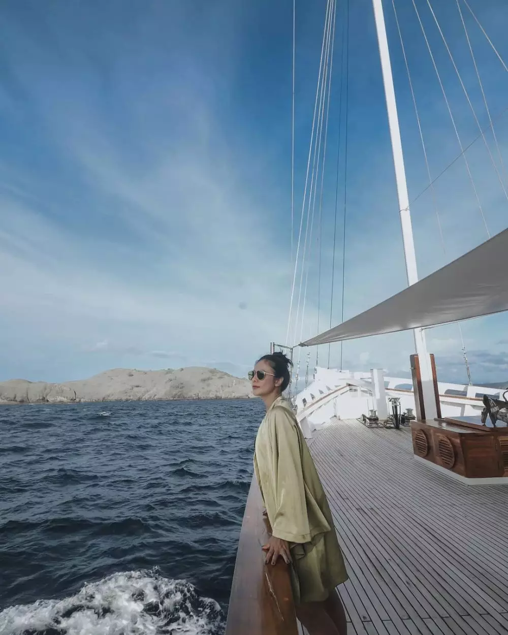 momen liburan wulan guritno dan shalom © Instagram