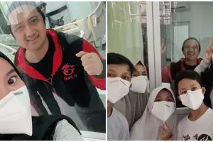 8 Momen haru Wirda Mansur jenguk Ustaz Yusuf Mansur, dibatasi kaca