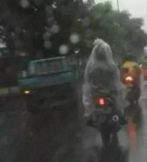 momen apes pas lagi hujan Berbagai sumber