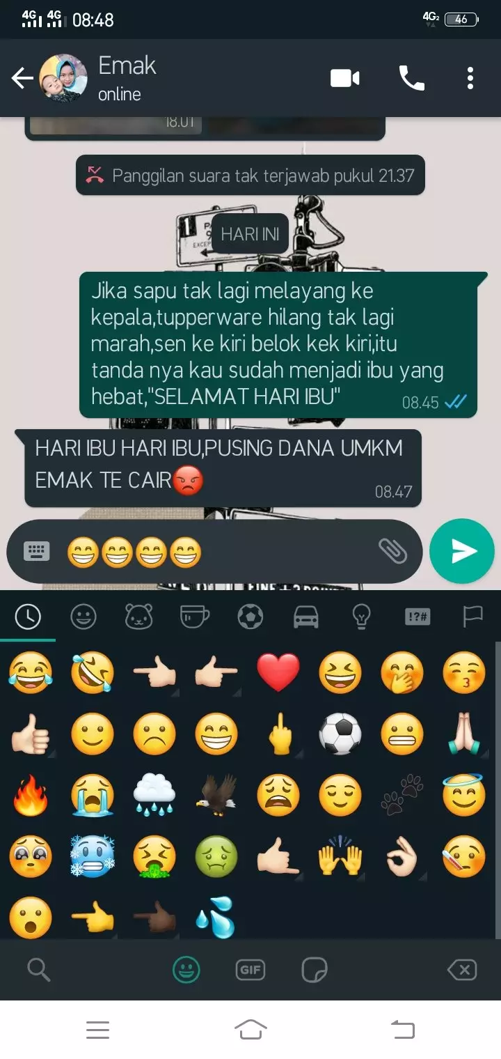 Chat selamat hari ibu berbagai sumber