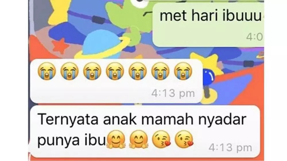 Chat selamat hari ibu berbagai sumber