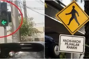 10 Potret nyeleneh rambu lalu lintas ini bikin pengendara mikir keras