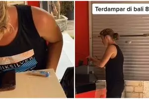 Terdampar di Bali karena pandemi, bule ini bertahan dengan jualan teh