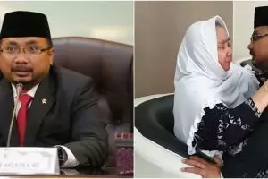 Momen Menag Yaqut Cholil sungkem ibunda ini bikin haru