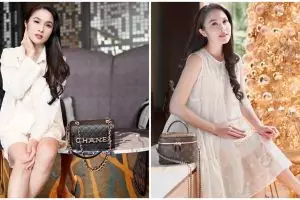 10 Gaya OOTD Sandra Dewi jelang Natal, kece maksimal