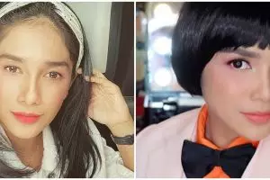 10 Potret Ussy Sulistiawaty pamer rambut aslinya, tuai pujian