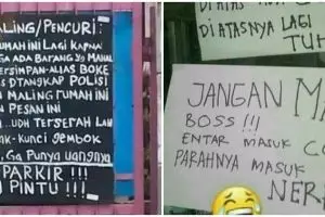 10 Pengumuman lucu dilarang mencuri ini bikin maling kebingungan