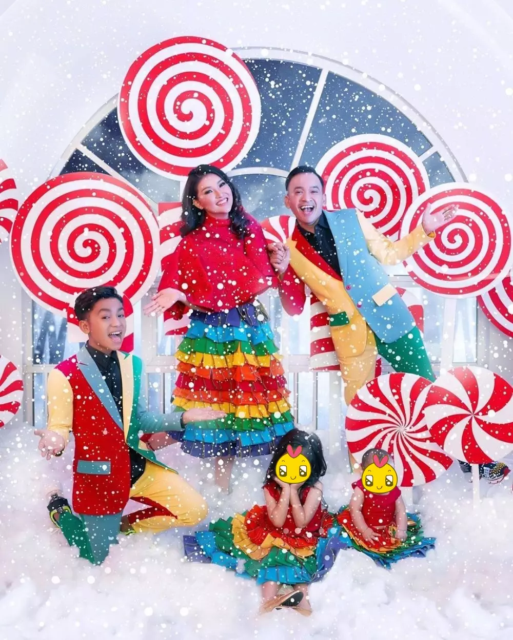 pemotretan Natal keluarga Ruben © 2020 brilio.net