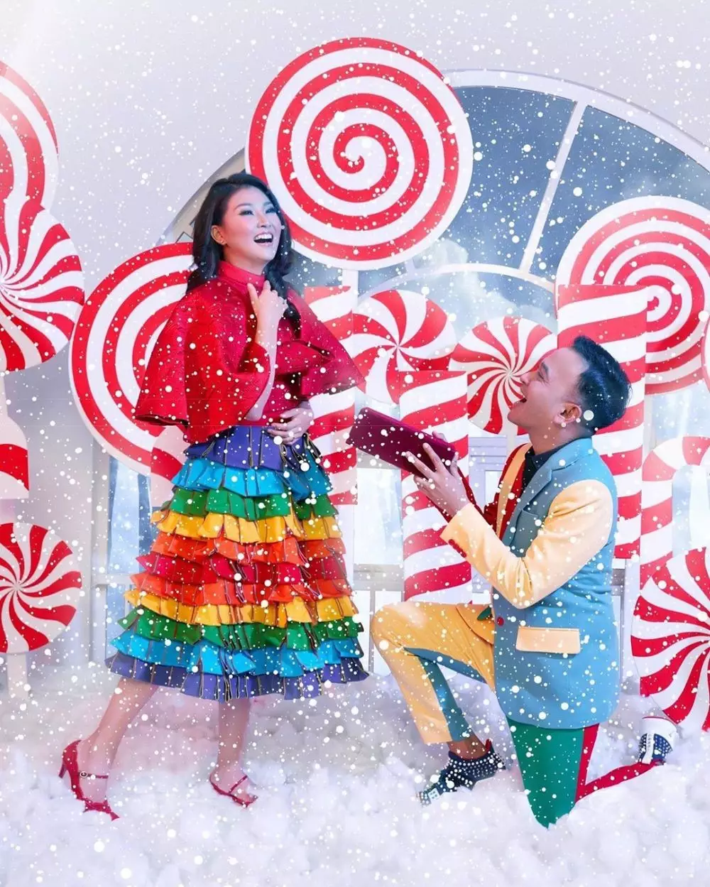 pemotretan Natal keluarga Ruben © 2020 brilio.net