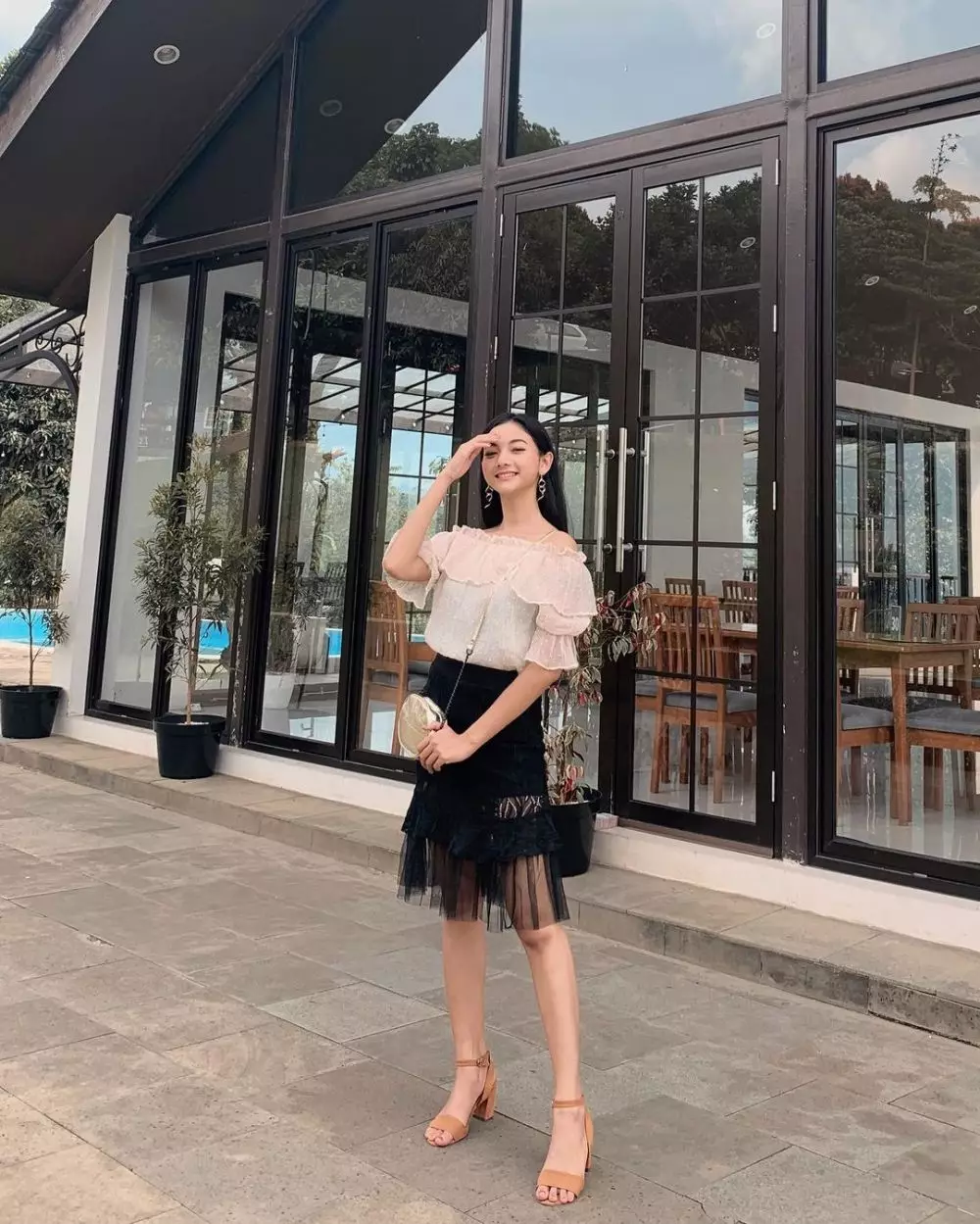 OOTD manis ala Glenca Chysara © Instagram