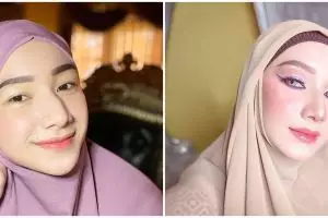 Biasa tampil natural, ini 10 potret Indri Giana pakai makeup tebal