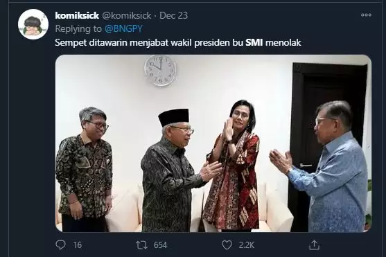 7 Parodi kocak jabatan Sri Mulyani ini bikin ketawa sampai tahun baru istimewa 7 Parodi kocak jabatan Sri Mulyani ini bikin ketawa sampai tahun baru istimewa