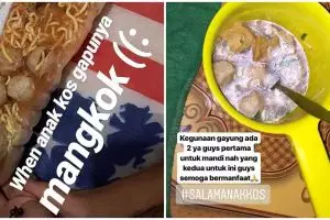 15 Life hack lucu cara makan ala anak kos, nyeleneh tapi inovatif